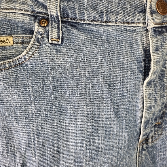 Lee Short Relxed Fit Straight-Leg Denim Jeans size 14 Short - Picture 5 of 8